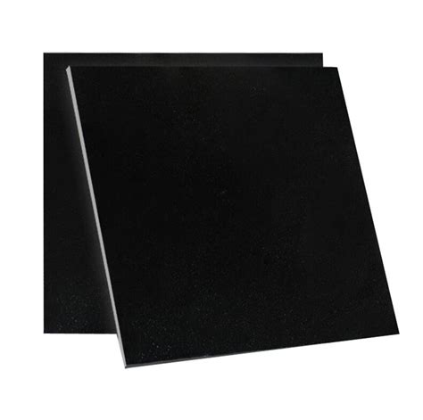 Indian Absolute Black Granite Tile Polished Black Granite Flooring