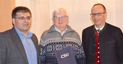 Leo Schmidt Seit 50 Jahren CSU Mitglied