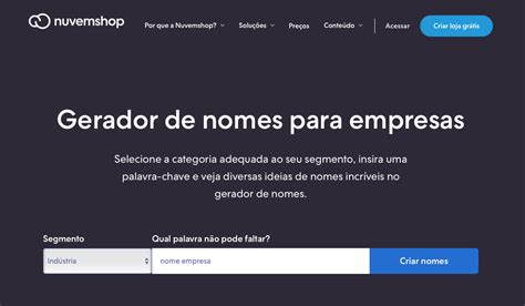 Gerador De Nomes Para Empresas Os 15 Melhores Para Usar