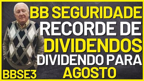 BBSE3 RECORDE DE DIVIDENDOS AINDA VALE A PENA INVESTIR EM