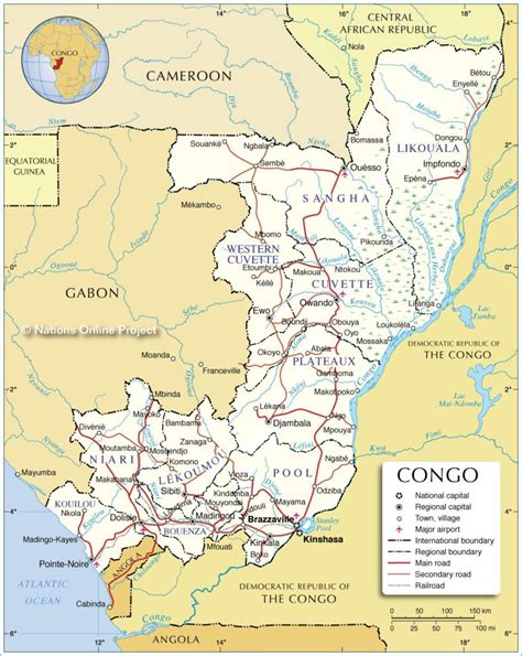 Carte de la République du Congo Plusieurs cartes