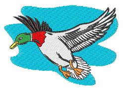 Flying Mallard Duck Embroidery Design Annthegran