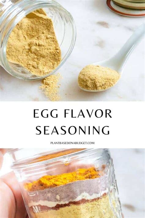 Egg Flavor Seasoning Plant Based On A Budget