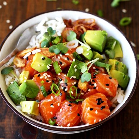 Hawaiianische Ahi Poke Bowl Taste Of Travel