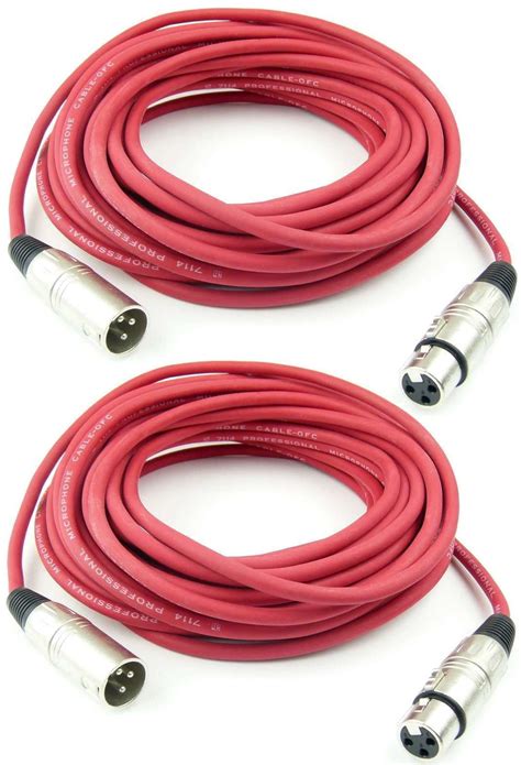 X M Mikrofonkabel Rot Xlr Male Auf Female Dmx Mikrofon Kabel Adam