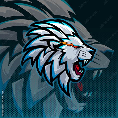 Lion Logo Esport Vector Illustration Design Templatelion Logo Mascot