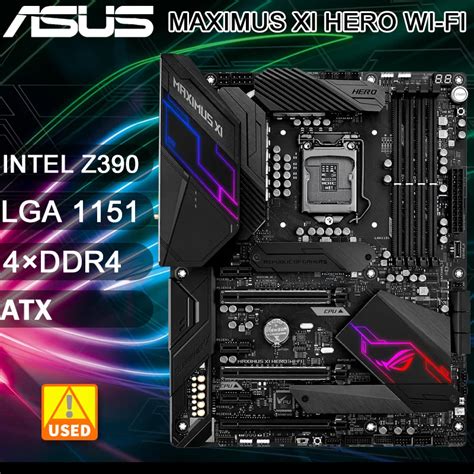 P Yta G Wna LGA 1151 Asus ROG MAXIMUS XI HERO WI FI Intel Z390 DDR4