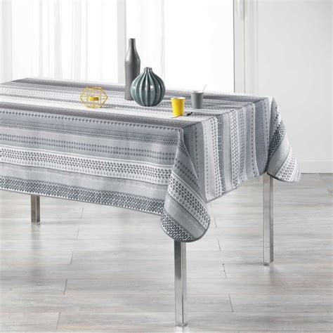 Nappe Anti Tache Rectangle X Cm Chacana Gris Cdiscount Maison