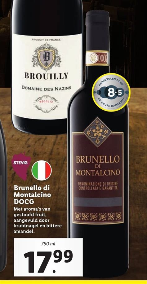 Brunello Di Montalcino Docg Ml Aanbieding Bij Lidl