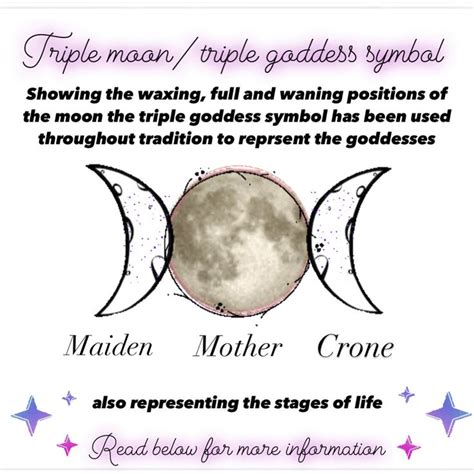 Triple Goddess Triple Moon Symbol In 2024 Witch Spell Book Triple