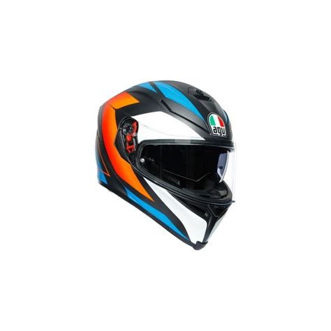 Casco AGV Integral K5 S Multi Core Matt Black Blue Orange