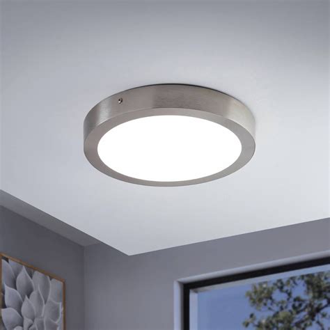 Eglo Connect Fueva C Plafonnier Cm Nickel Luminaire Fr