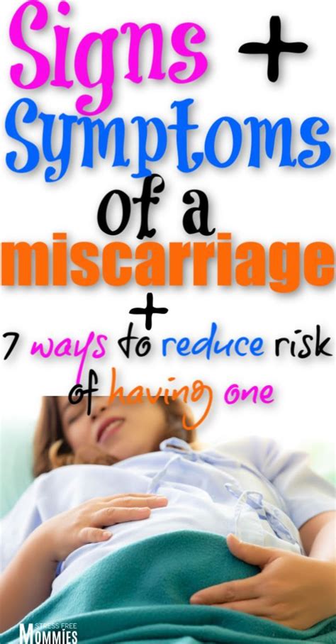 Signs And Symptoms Of A Miscarriage Artofit