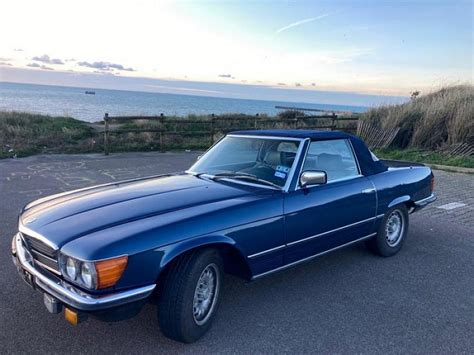 MERCEDES CLASSE SL R107 500 SL Cabriolet Bleu Occasion 25 000 290