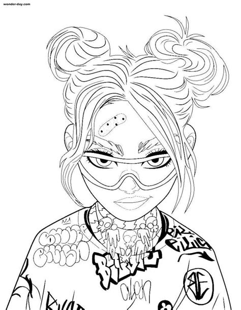 Coloring Pages Billie Eilish Download Or Print For Free In 2021