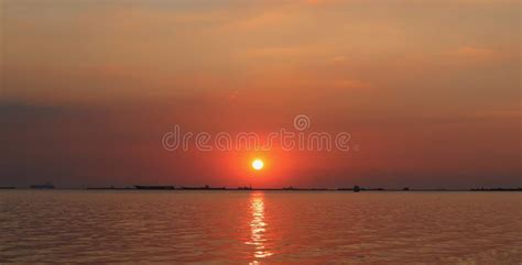 Sunset at the Manila Bay stock image. Image of nature - 158974445