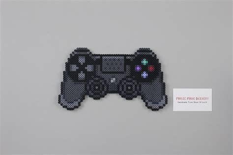 Perler And Artkal Fuse Bead Playstation 4 Controller By Manic Made