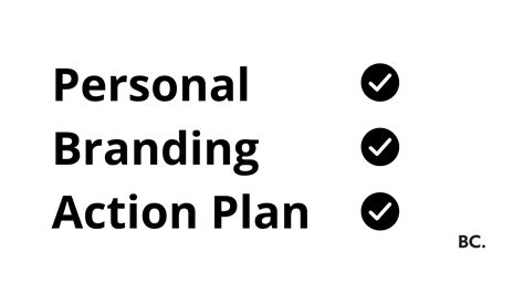 Personal Branding Action Plan Checklist Complete Guide For Starting