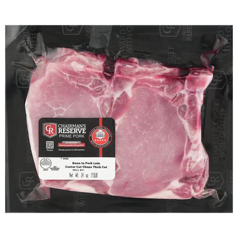 Save On Chairman S Reserve Pork Loin Center Cut Chops Bone In Thick Order Online Delivery Giant