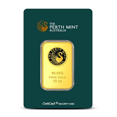 10 Oz Gold Bar New With Assay Perth Mint Provident Metals™