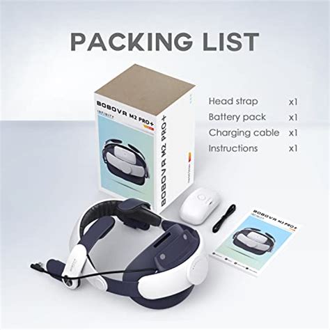 Bobovr M Pro Battery Pack Head Strap For Meta Oculus Quest Mag