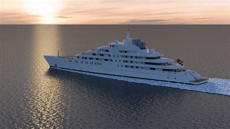 Azzam Megayacht 11 Scale Minecraft Map