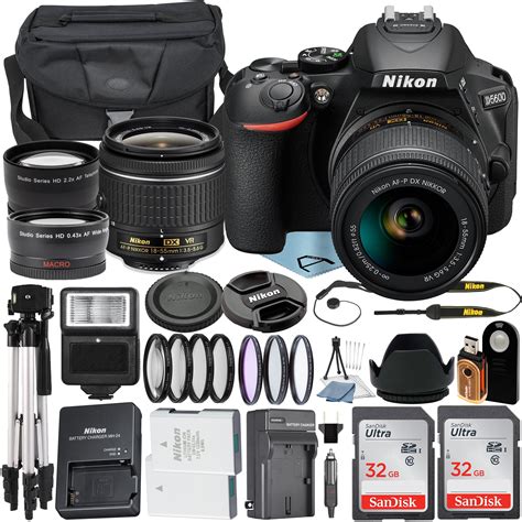 Nikon D5600 Dslr Camera Kit With 18 55mm Vr 70 300mm Zoom Lenses Built