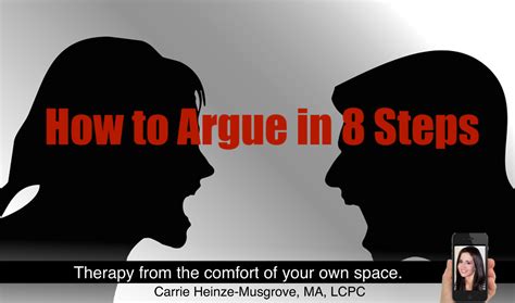 argue   steps  therapy