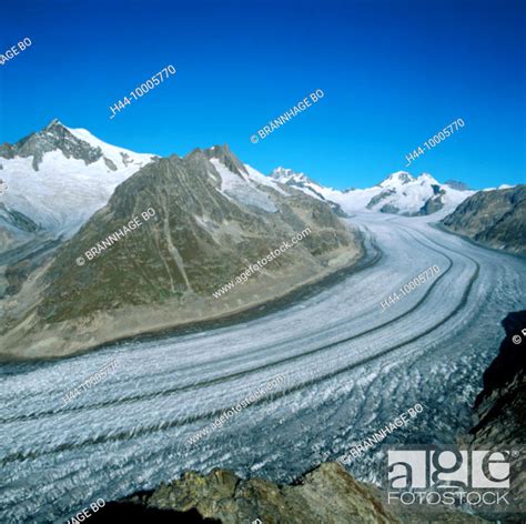 10005770, Aletsch glacier, glacier, Switzerland, Europe, ice, glacier ...