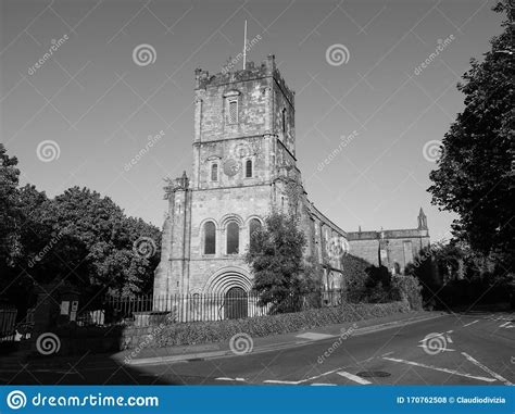 St Mary Church In Chepstow Black And White Stock Photo Image Of