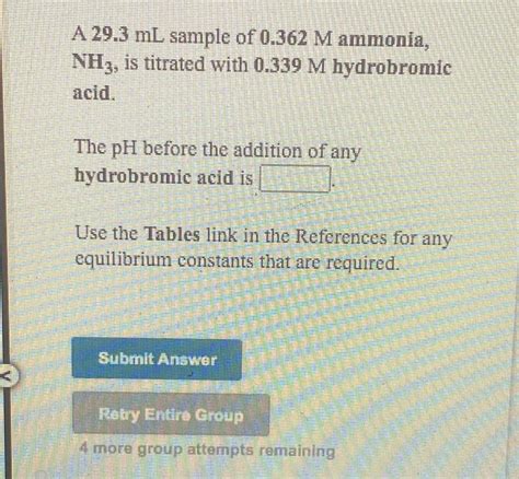 Solved A Ml Sample Of M Trimethylamine Ch N Chegg