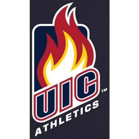 UIC Flames Athletics Team Logo Pullover Hoodie - Navy Blue - Fanatics.com