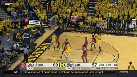 Ohio State At Michigan Mens Basketball Highlights Youtube