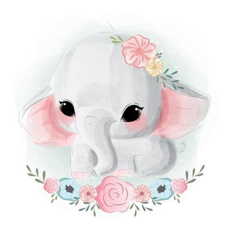 Cute Elephant Drawing Sketch - Drawing Skill