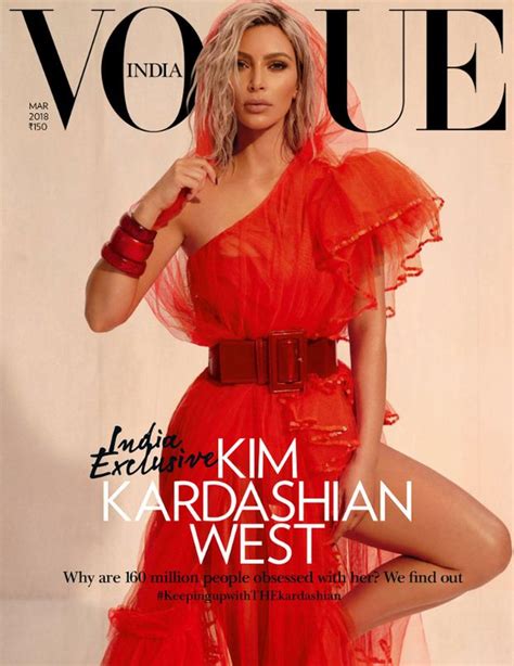 Kim Kardashian Pozdrawia Z Okładki Voguea Pudelek