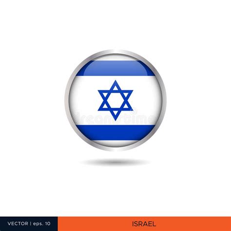 Israel Round Flag Seamless Pattern Israeli Background Vector Circle