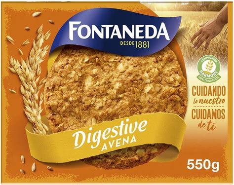 Fontaneda Digestive Galletas Con Avena G Amazon Es Alimentaci N Y