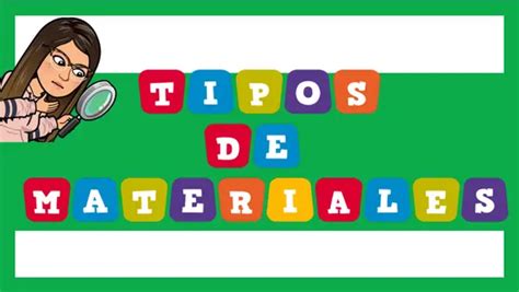 Tipos De Materiales Profe Social