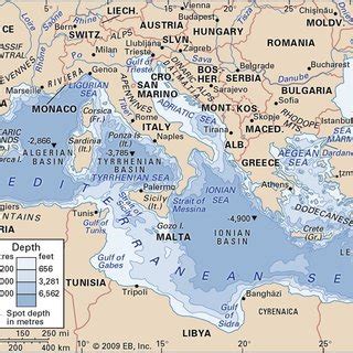 Mediterranean Depth Map