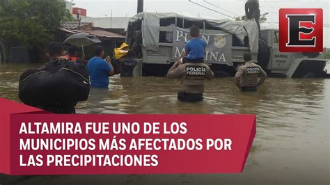 Severas Inundaciones En El Sur De Tamaulipas Por Lluvias Youtube