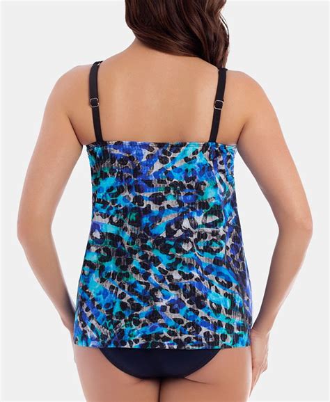 Miraclesuit Seaglass Mirage Layered Tankini And High Waist Tummy