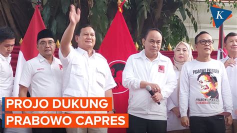 Projo Resmi Dukung Prabowo di Pilpres 2024