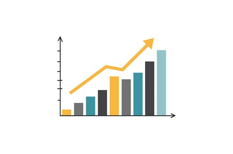 Bar Chart Showing Growth Trends in Flat Graphic by DesignVectx
