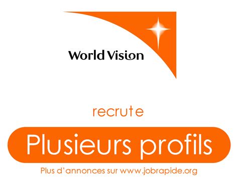 World Vision Recrute Plusieurs Profils Au Tchad Jobrapide