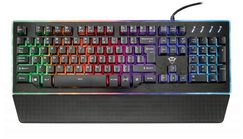 Compra Teclado Gamer Trust Gxt Rgb Semi Mec Nico Negro Espa Ol