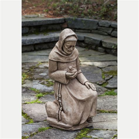 St Francis Garden Statue Concrete Fasci Garden