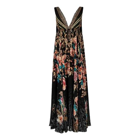 Camilla Silk Maxi Dress Gem