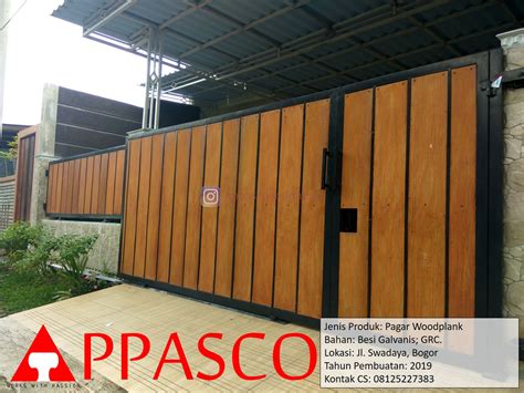 Pagar Woodplank GRC Swadaya Bogor Jual Kanopi Tralis