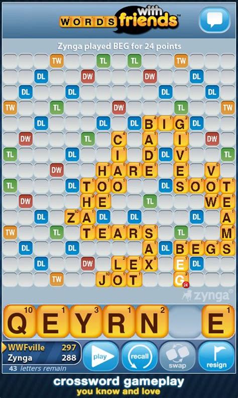 Zynga Releases Words With Friends For Android