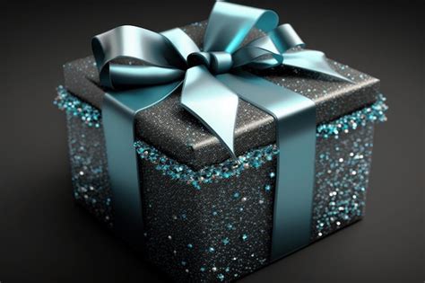 Cajas De Regalo Cajas De Regalo Azules Con Cinta Y Lazo Concepto De